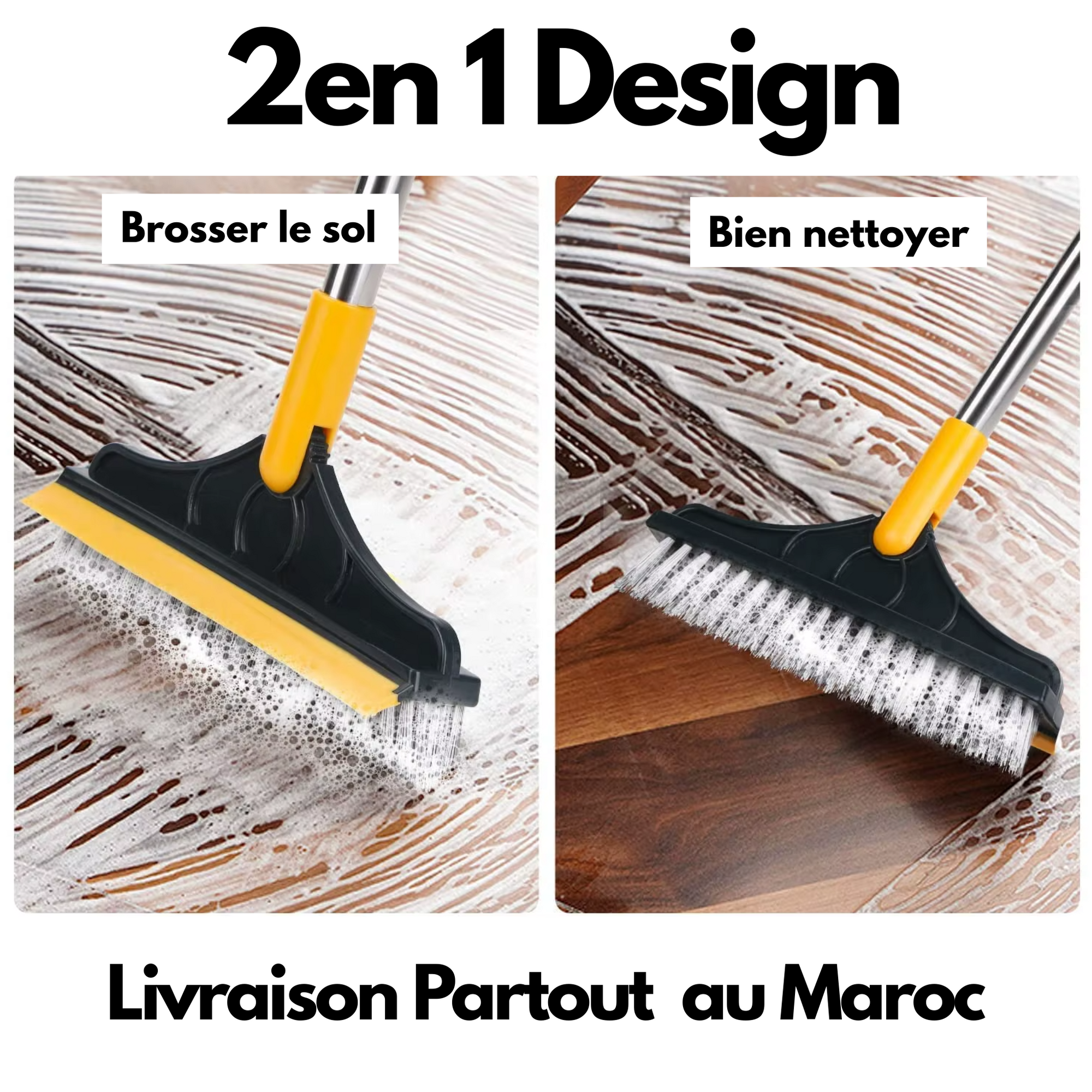 Maroxis Brosse 2-en-1 Multi-Surface