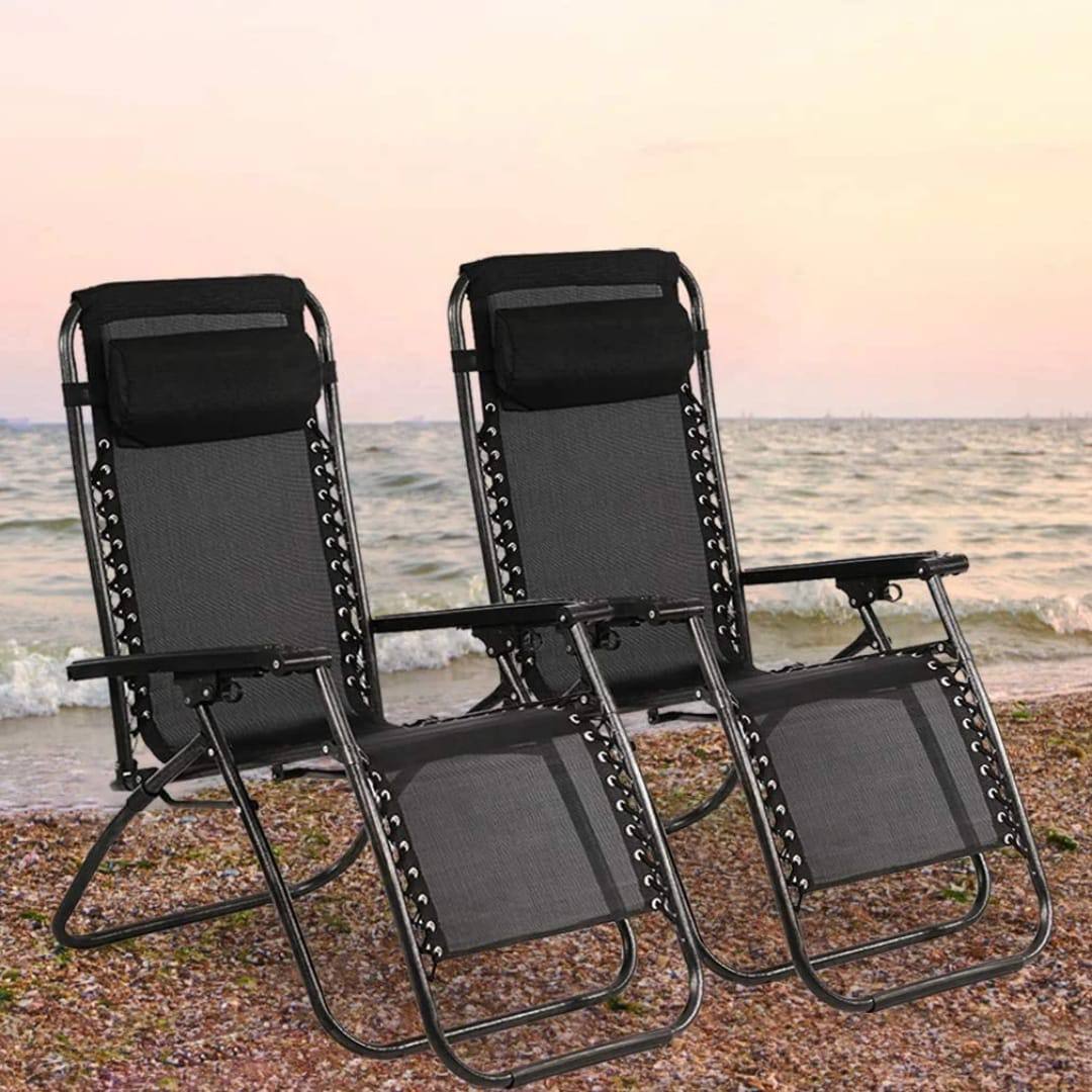 Chaise Relax Zéro Gravité Pliable de Détente Extérieures Maroxis
